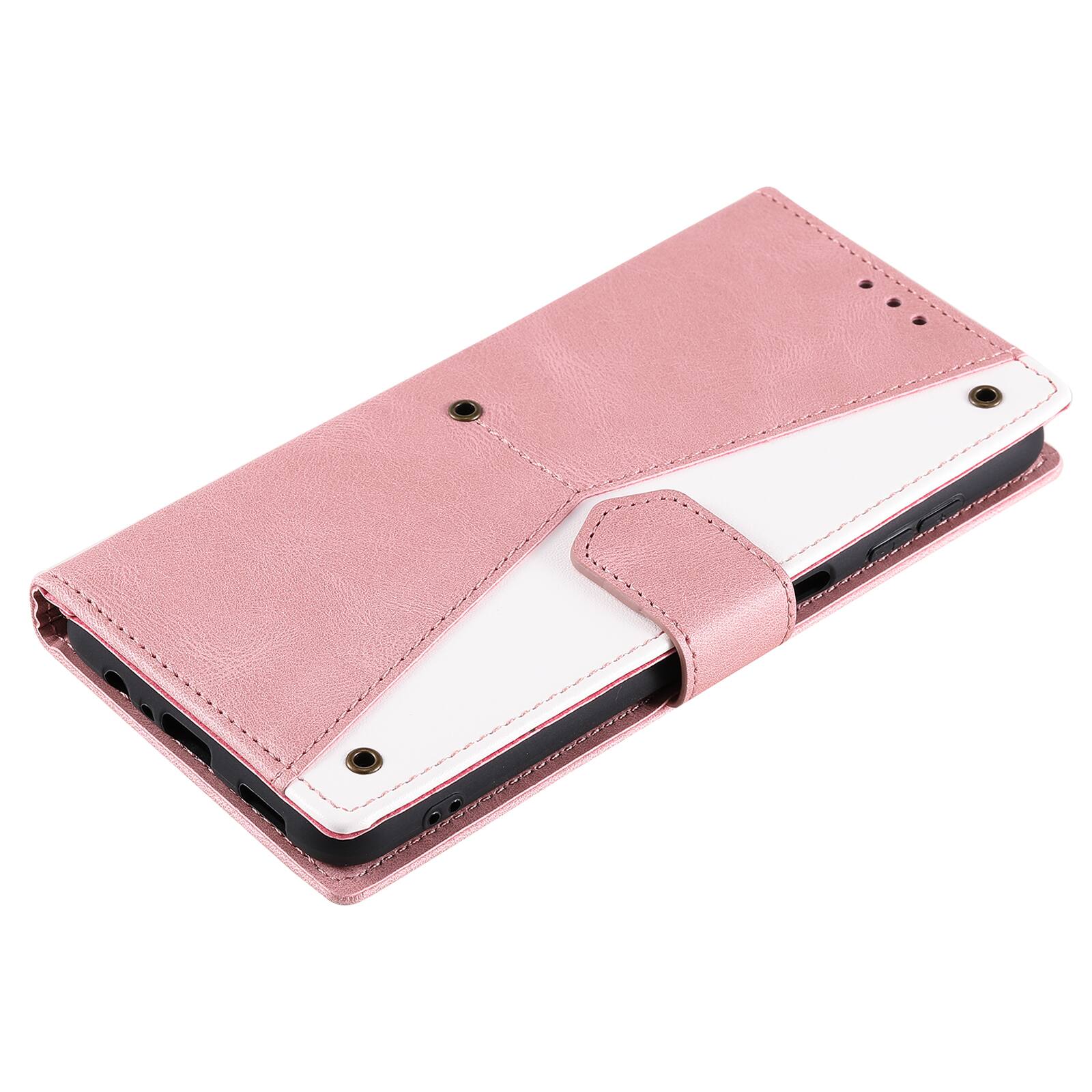 Alt View 2. Dteck - Wallet Case for Apple iPhone 17,Vintage PU Leather Flip Card Holder Kickstand Magnetic Closure Phone Cover - Pink.