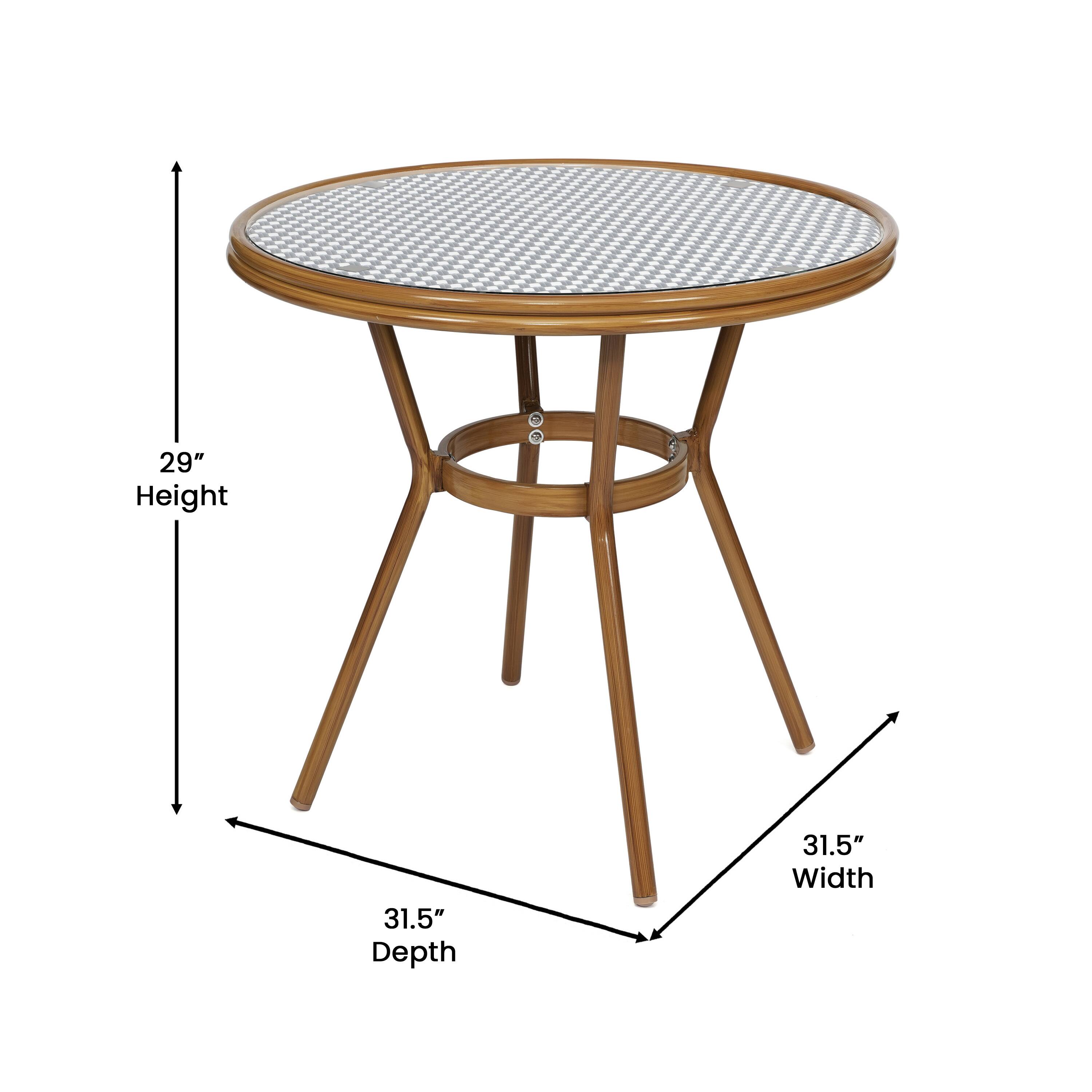 29" Height  
31.5" Depth  
31.5" Width