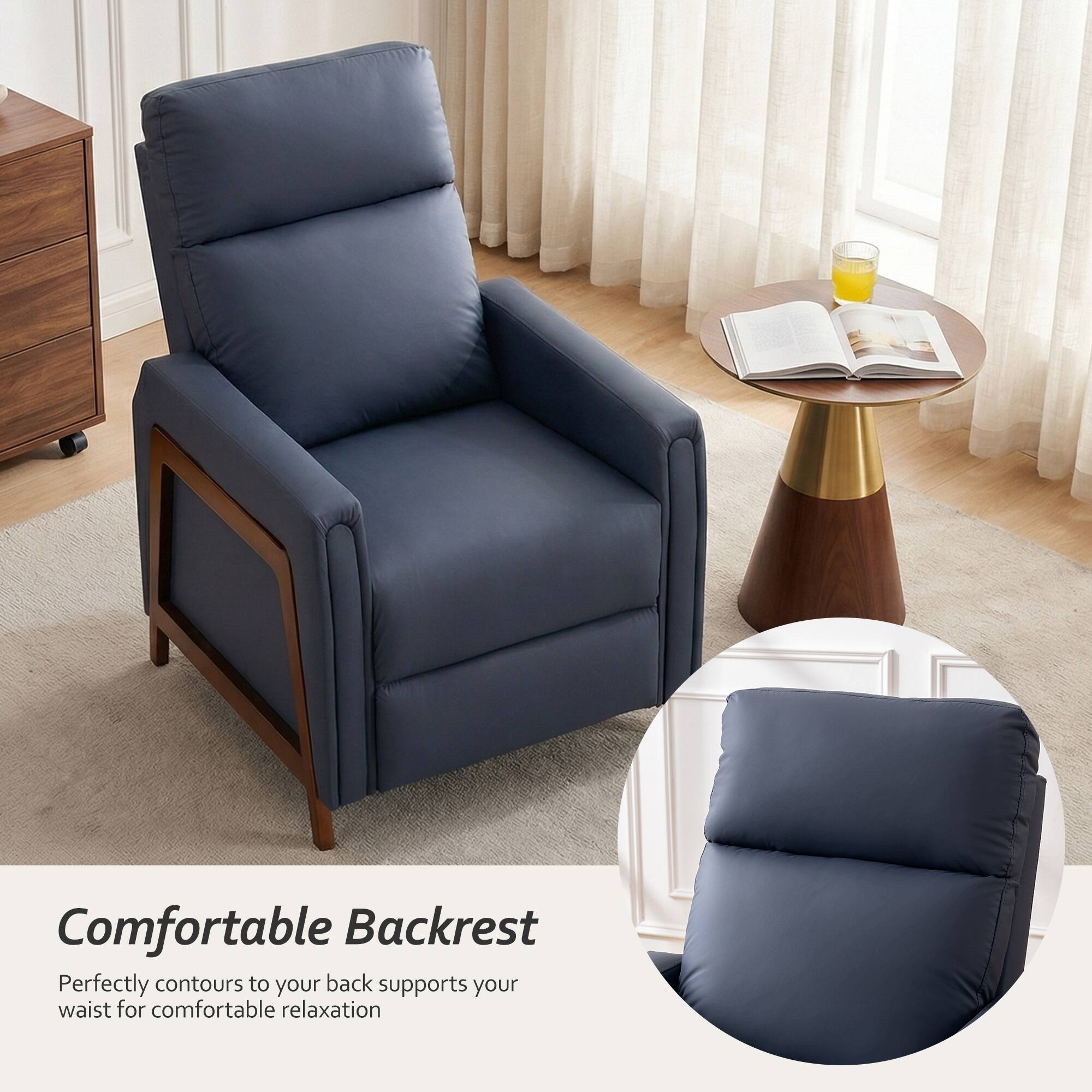 Comfortable Backrest  
Perfectly contours to your back supports your waist for comfortable relaxation