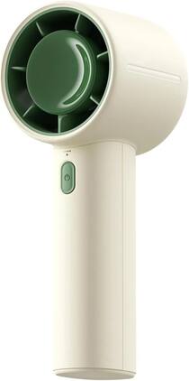 BEARSOLIM - Handheld Turbo Fan, 5000mAh Rechargeable Portable Fan, Up to 28H Runtime, 5-Speed Powerful Airflow, Mini Personal Fan - GEIGE