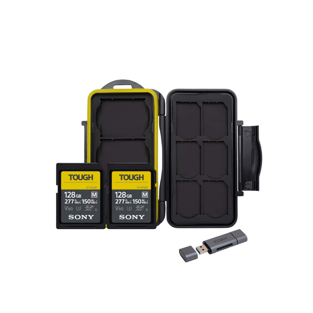Sony - 128GB SF-M Series High Speed Tough SD Card (2-pack) Bundle