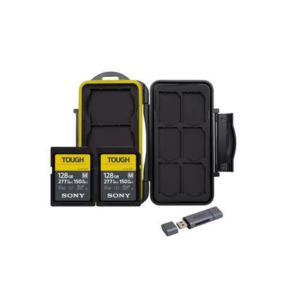 Sony 128GB SF M Series High Speed Tough SD Card (2 pack) Bundle Sony 128GB SF M Series High Speed Tough SD Card (2 pack) Bundle