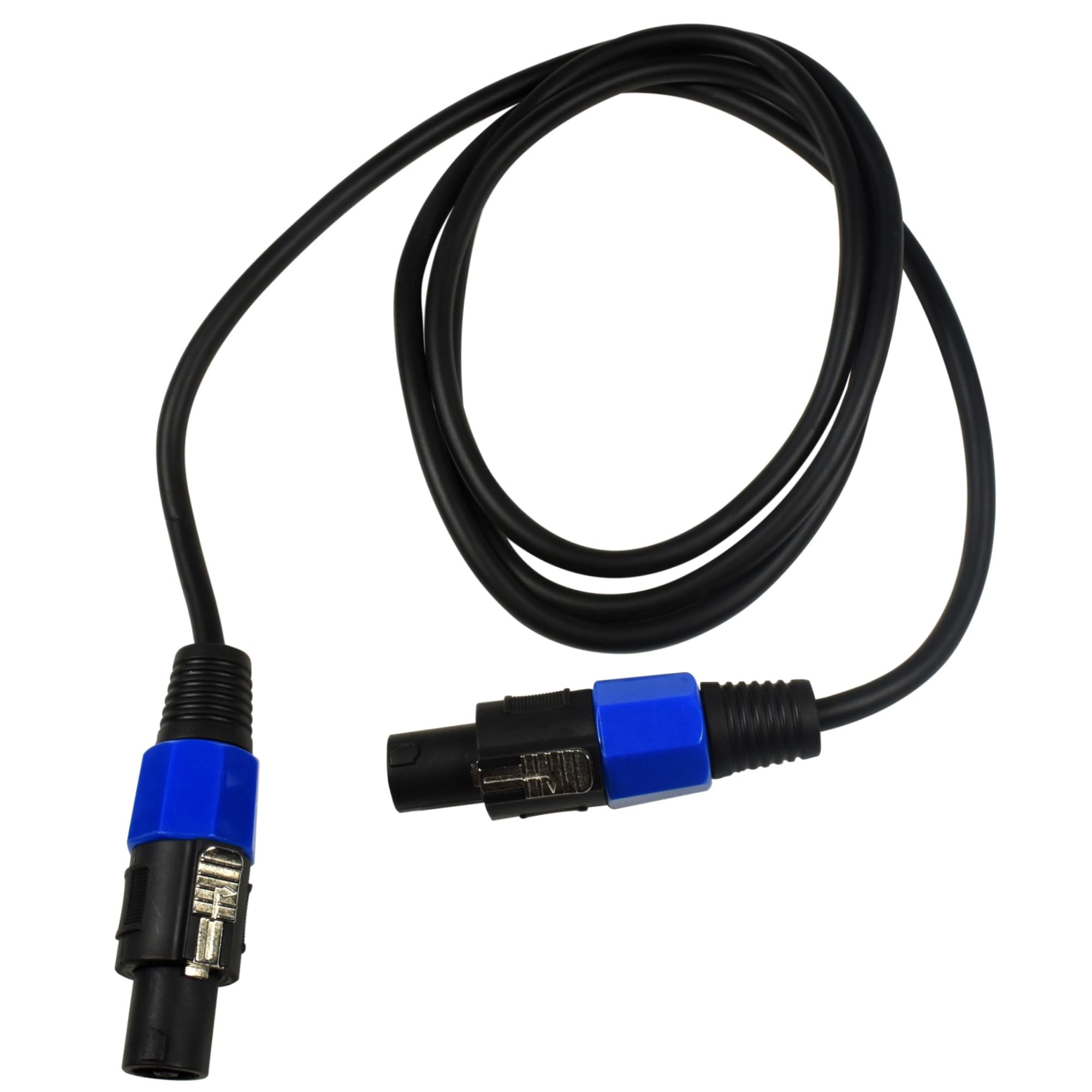 Left. HQRP - 6 ft Speakon to Speakon Male Speaker Cable for Markbass, Peavey, QSC Amplifiers - Black.