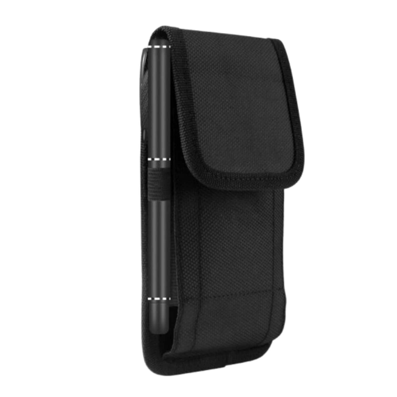 Stock Preferred - 1Pack Vertical Cell Phone Holster Pouch Wallet Case - Black