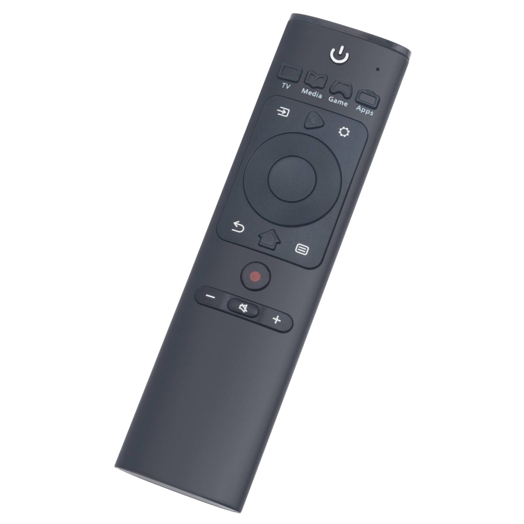 TV Media Game Apps

- TV
- Media
- Game
- Apps

- Power
- Menu
- Back
- Home
- Search
- Volume Down
- Volume Up
- Play/Pause
- Red Button