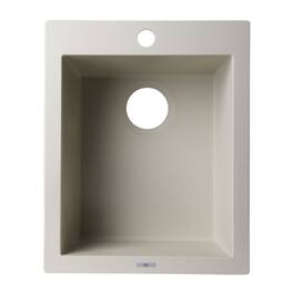 Alfi - brand Biscuit 17 Drop-In Rectangular Granite Composite Kitchen Prep Sink - Beige