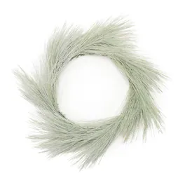 BreeBe - Frosted Long Needle Pine Wreath 24"D - Green, White