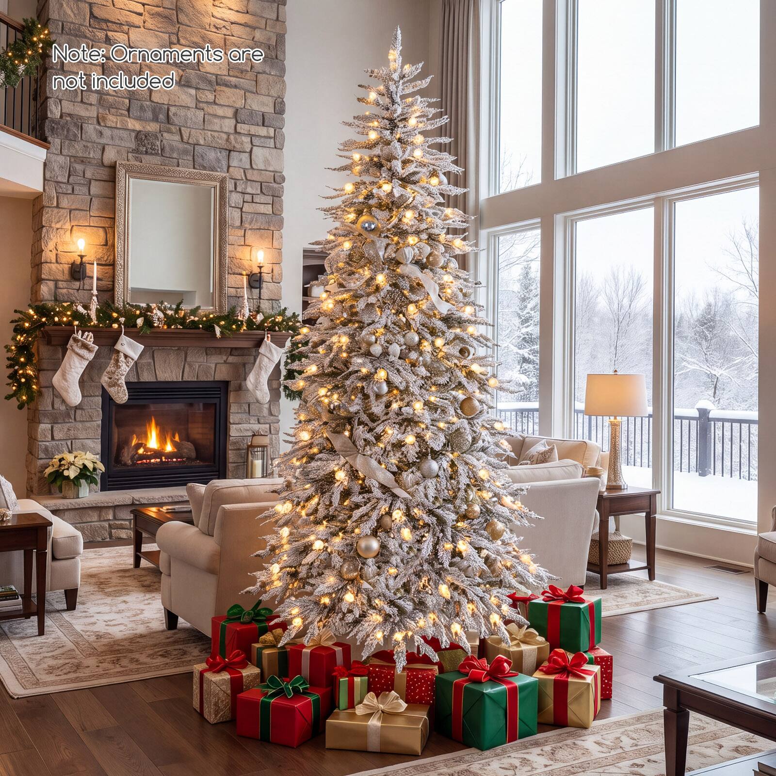 Note: Ornaments are not included