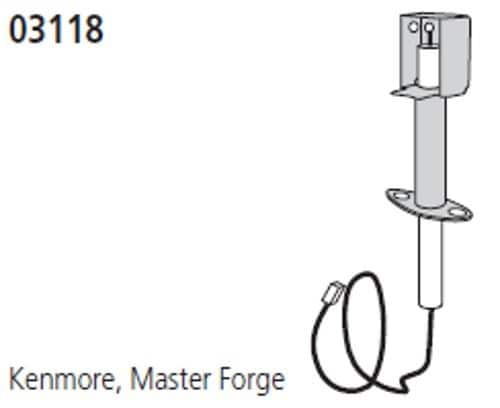 Music City Metals - MCM010311883 electrode; Kenmore, Master Forge
