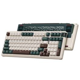 METALTON - K98 With Number Pad Volume Knob Triple Mode Bt c Gasket Mount Pbt Creamy Sounding - Green