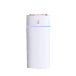 Cluzine - 600ml 3 Nozzle Humidifier, 20dB Quiet with Gradient Light for Home & Bedroom