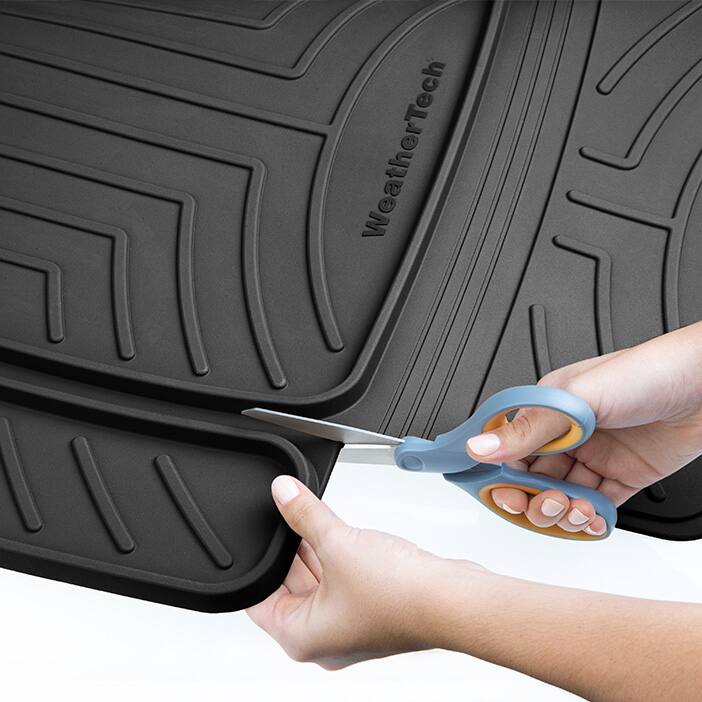 Alt View 7. WeatherTech - Child Car Seat Protector with Back | Anti-Skid, Waterproof Spill Protection, Prevents Seat Compression – Black - Black.