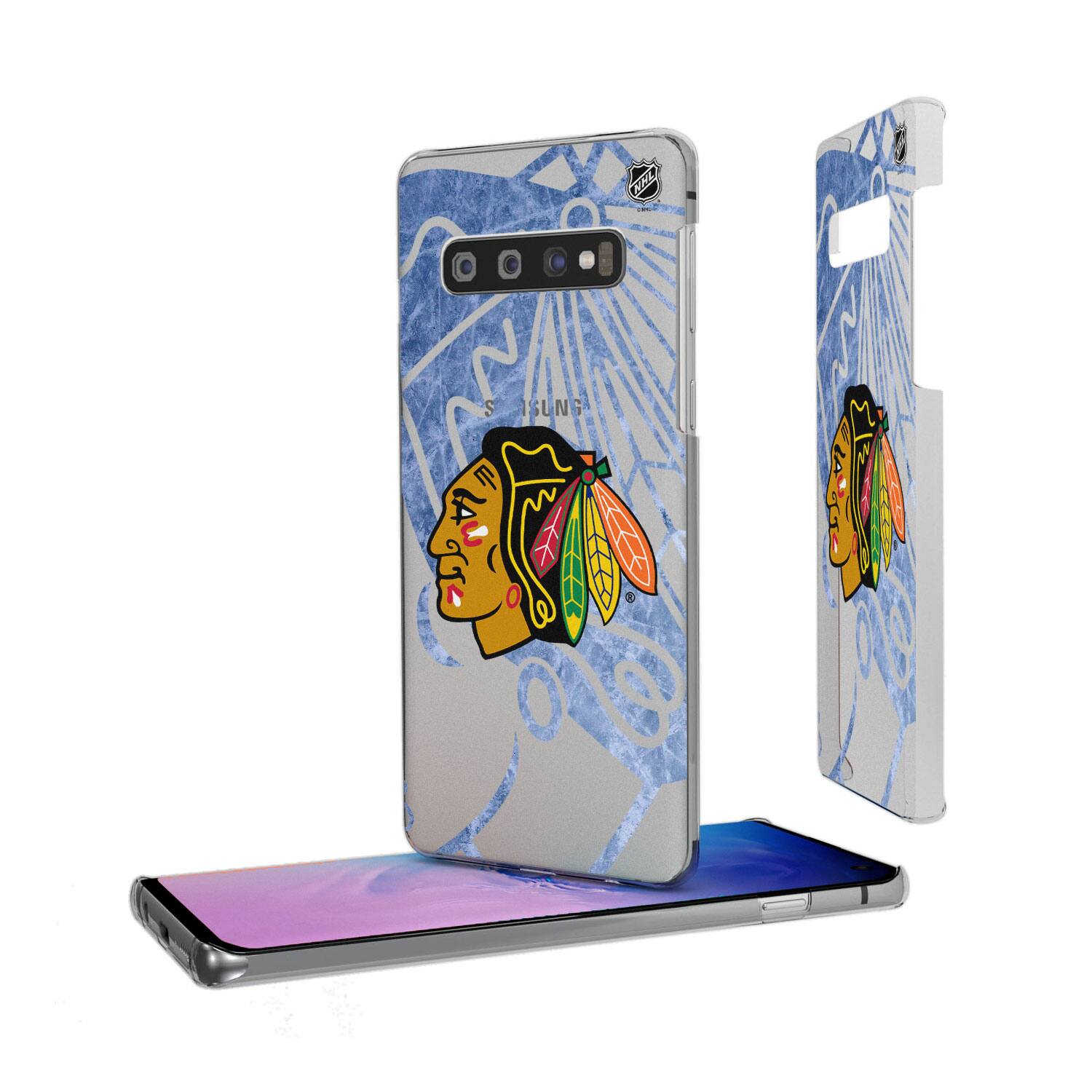 Alt View 3. Keyscaper - Chicago Blackhawks Galaxy Clear Ice Case - S25 - Multicolor.