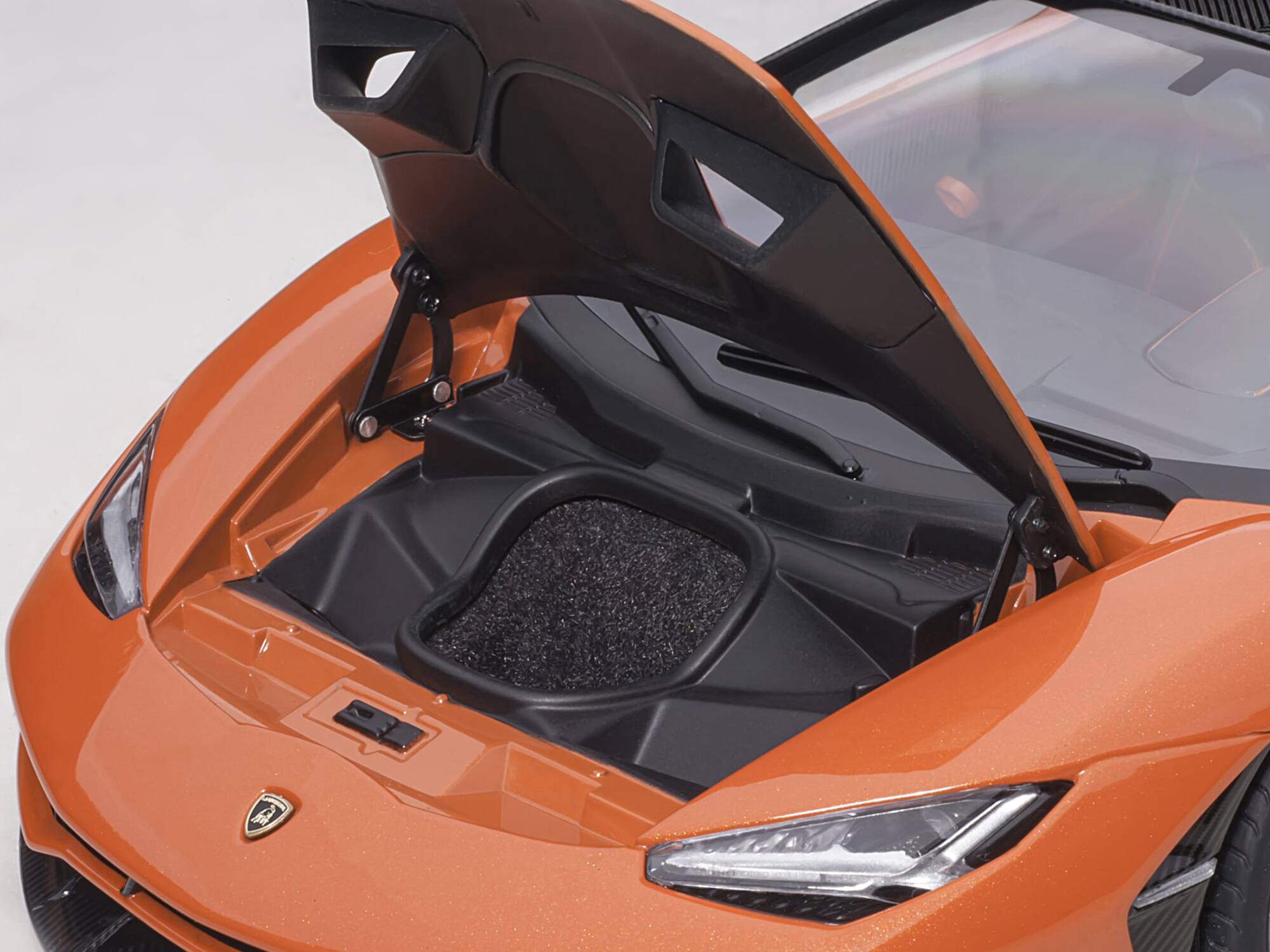 Alt View 2. Autoart - Lamborghini Centenario Arancio Argos / Pearl Orange with Carbon Top 1/18 Model Car by Autoart.
