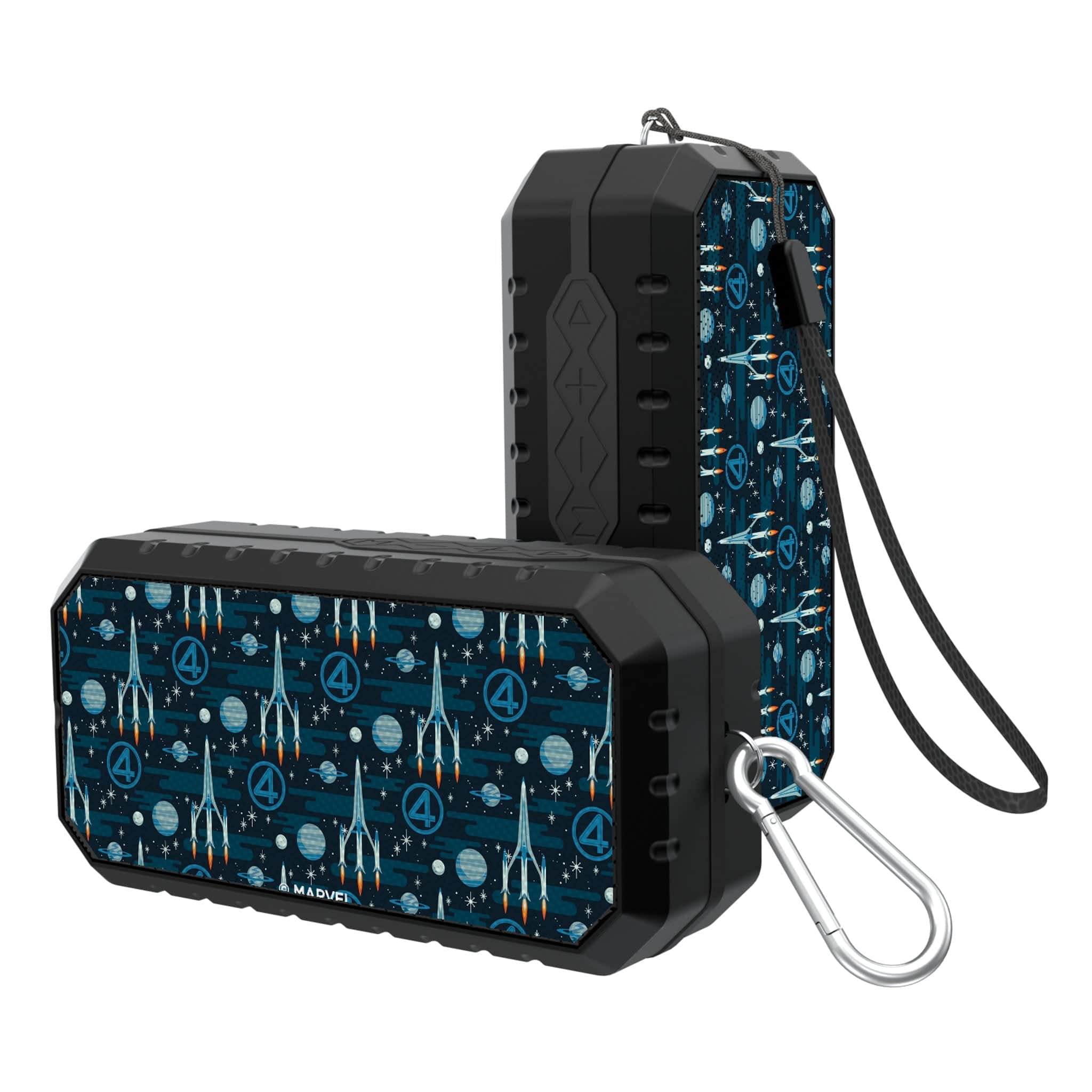 Keyscaper - Marvel Pattern Bluetooth Speaker - Fantastic Four