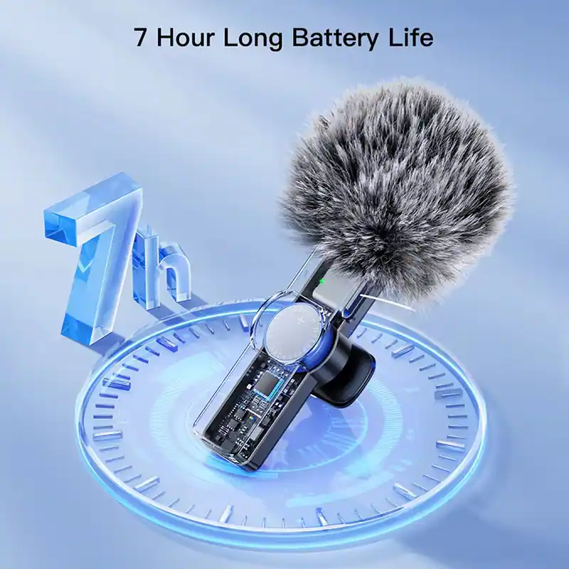 Cubilan Wireless Lavalier Microphone for iPhone & iPad, Plug & Play ...