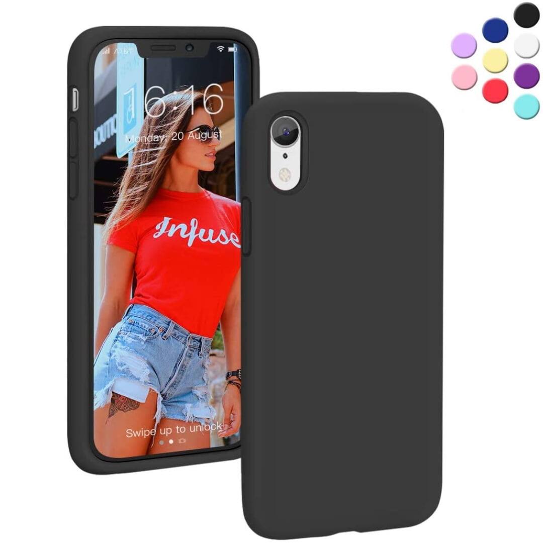 Entronix - Liquid Silicone Case for iPhone XR - Durable and Stylish Protection - Black price history on PriceWatchPro