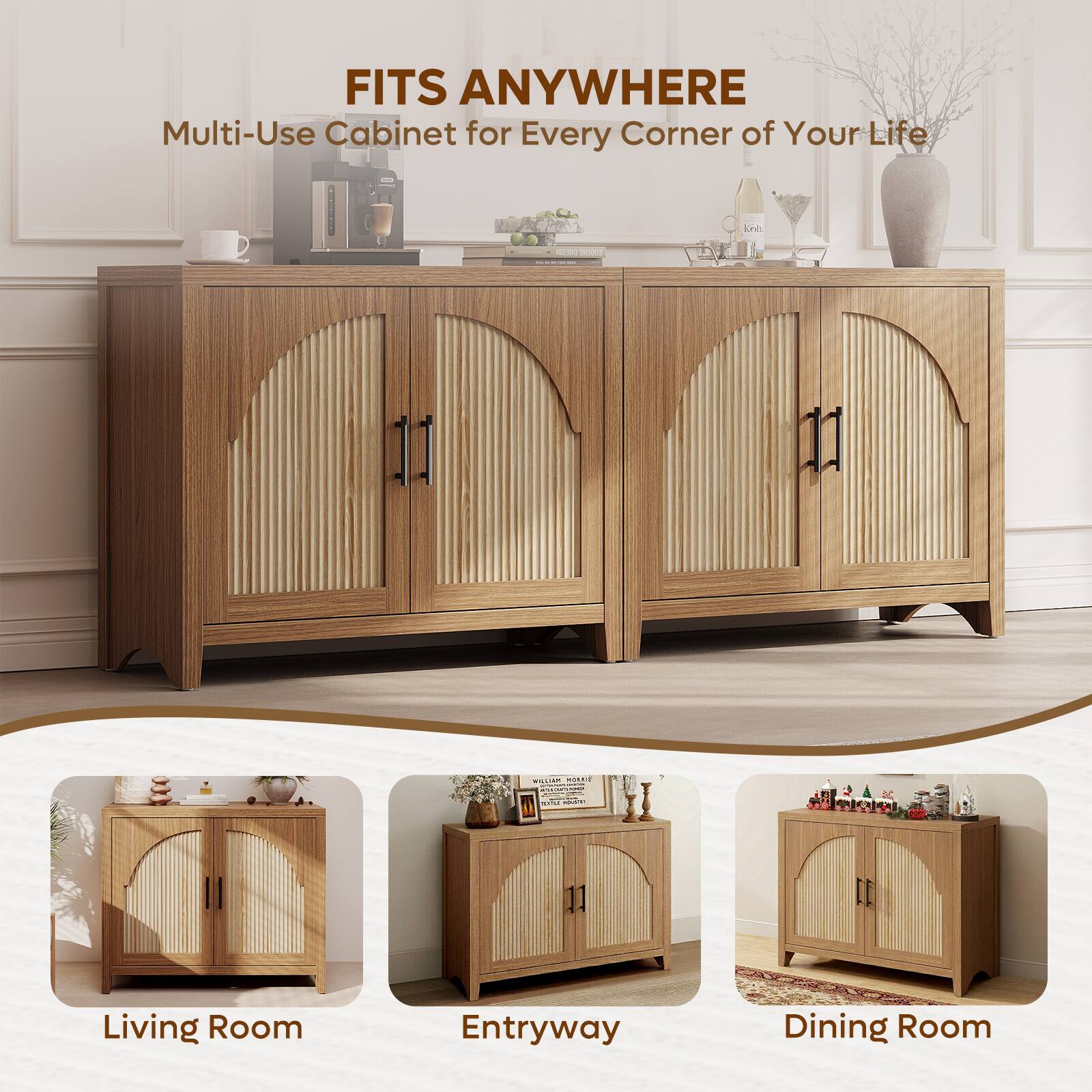 FITS ANYWHERE  
Multi-Use Cabinet for Every Corner of Your Life

- Living Room
- Entryway
- Dining Room
