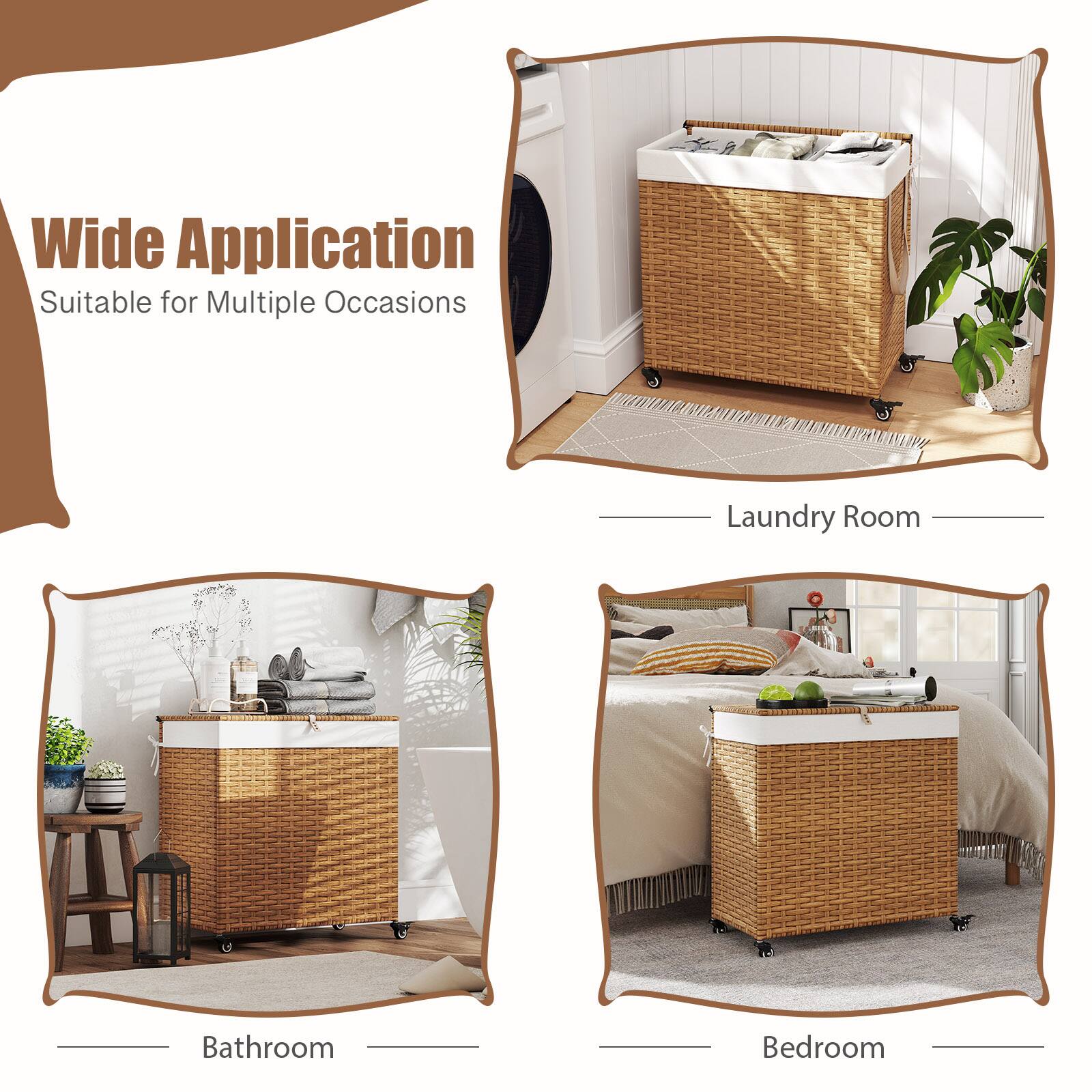 Wide Application  
Suitable for Multiple Occasions  

Laundry Room  
Bathroom  
Bedroom