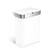 Front. simplehuman - 58L rectangular sensor can with voice and motion control, white steel - White.
