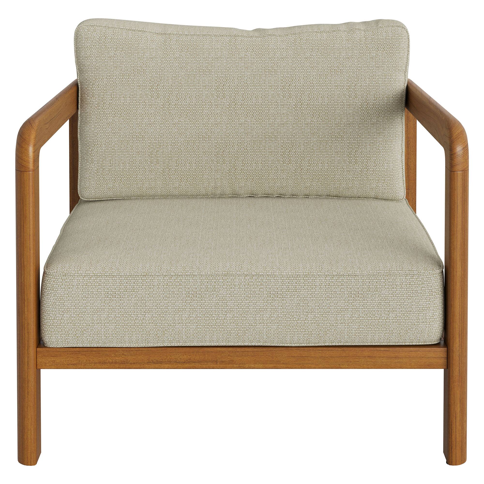 Kona Outdoor Teak Wood Armchair by Modway Sand - Best Buy