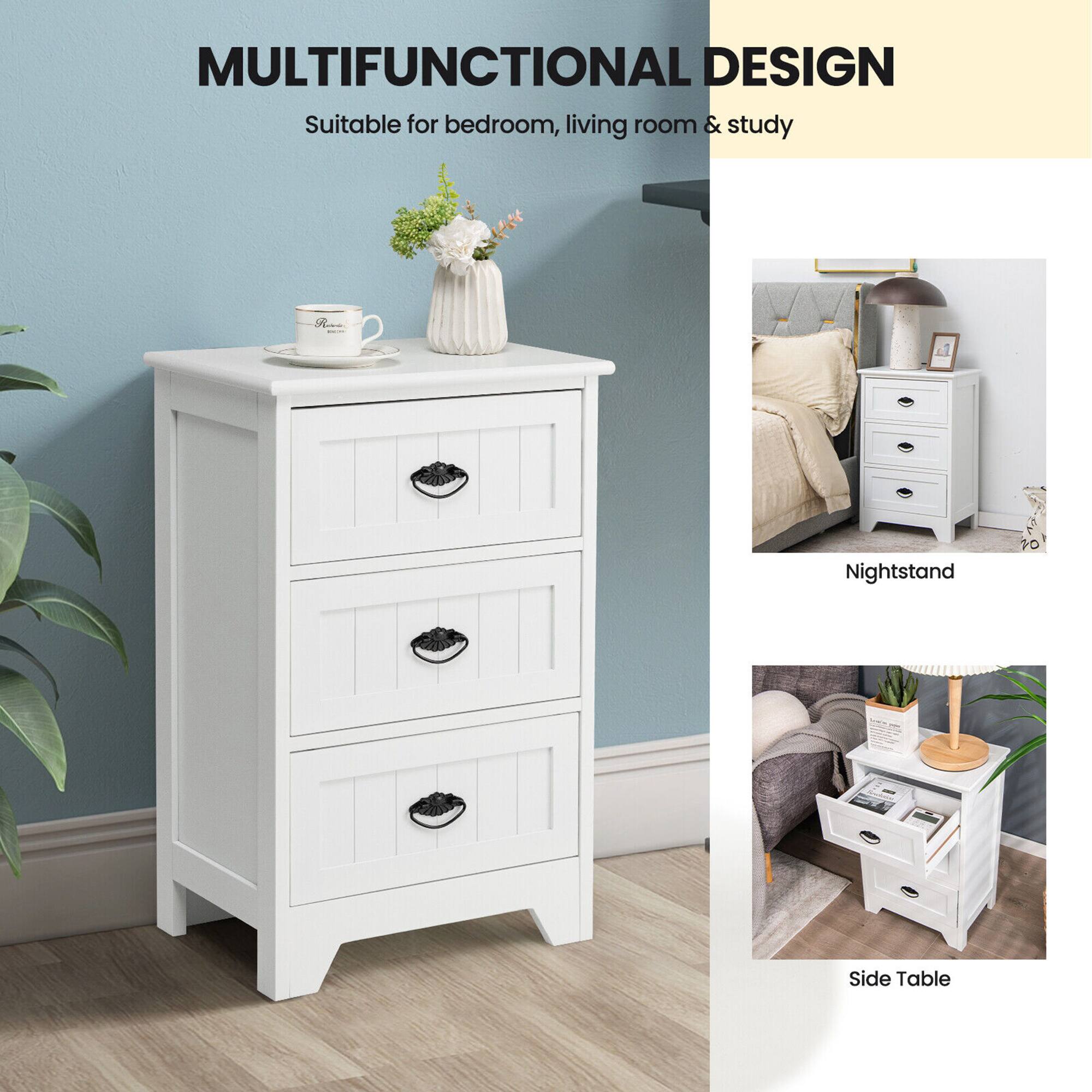 MULTIFUNCTIONAL DESIGN  
Suitable for bedroom, living room & study  

Nightstand  

Side Table
