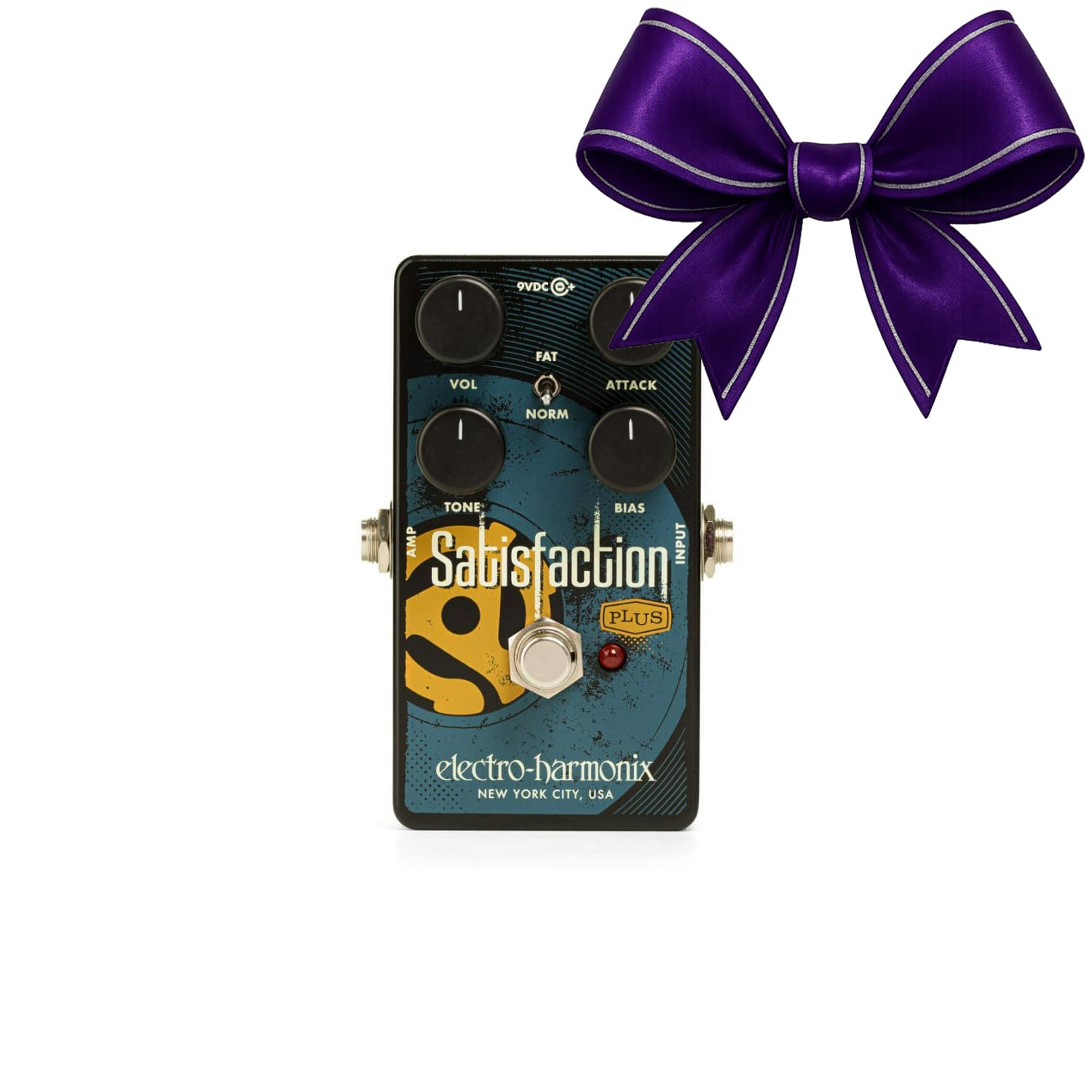 Electro-Harmonix - Satisfaction Plus Fuzz True Bypass Electric Guitar Analog Pedal