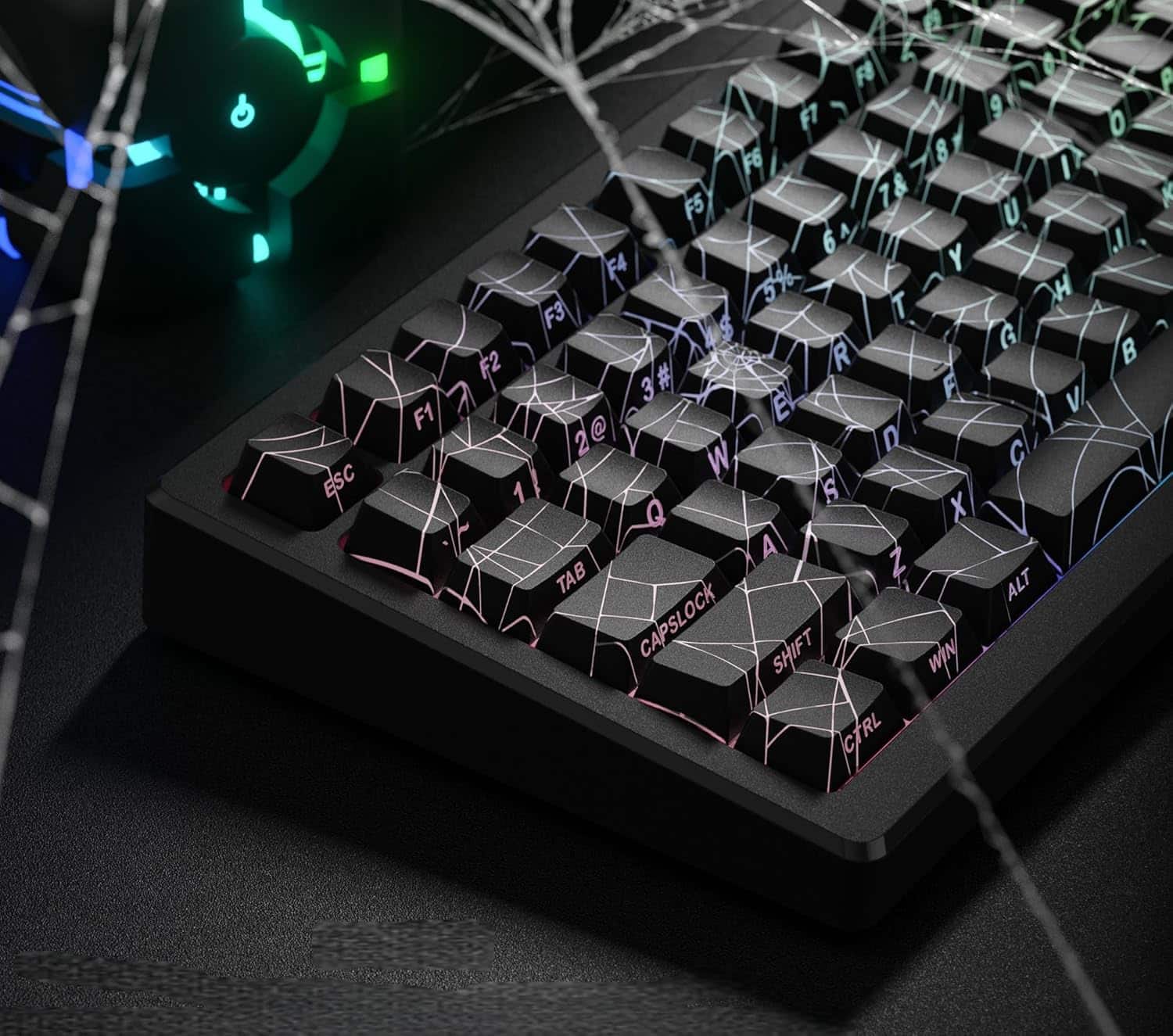 Womier - PBT Keycaps, Cherry Profile Dye-Sub Theme Keycaps for Cherry Gateron MX Switches Mechanical Keyboards - Black-134 Keys price history on PriceWatchPro