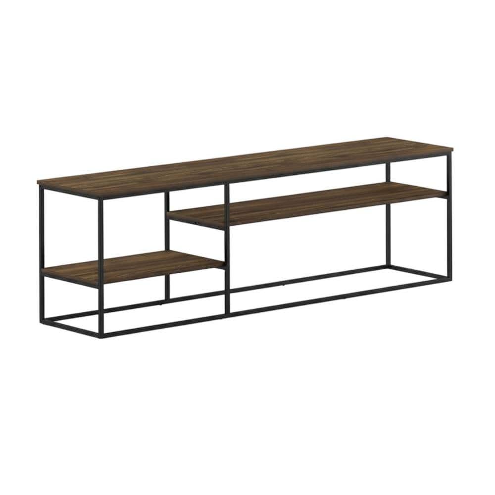 FurniFact - Modern TV Stand, 78-Inch TVs in Columbia Walnut Wood Finish, Spacious Storage - Brown price history on PriceWatchPro