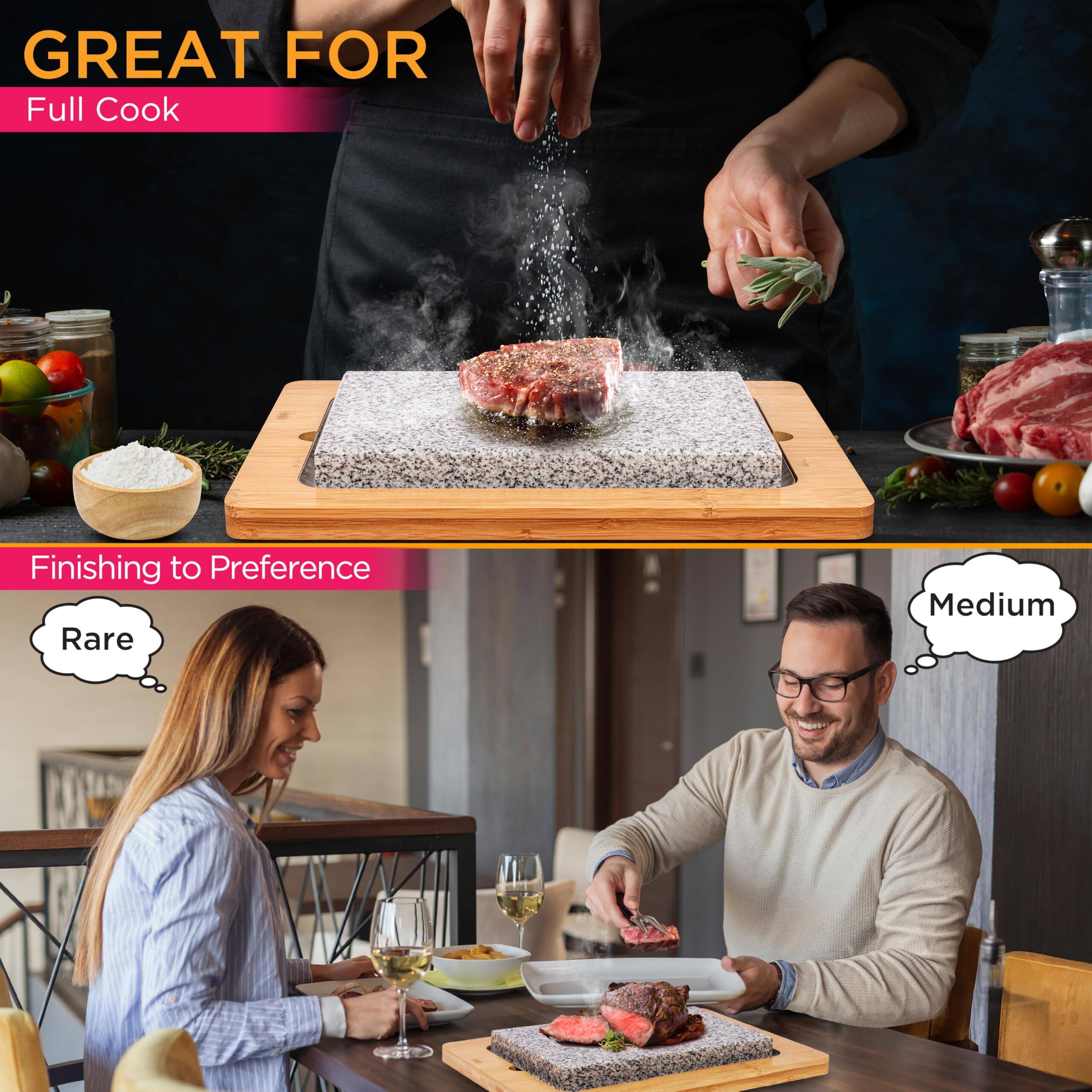 GREAT FOR  
Full Cook  

Finishing to Preference  
Rare  
Medium