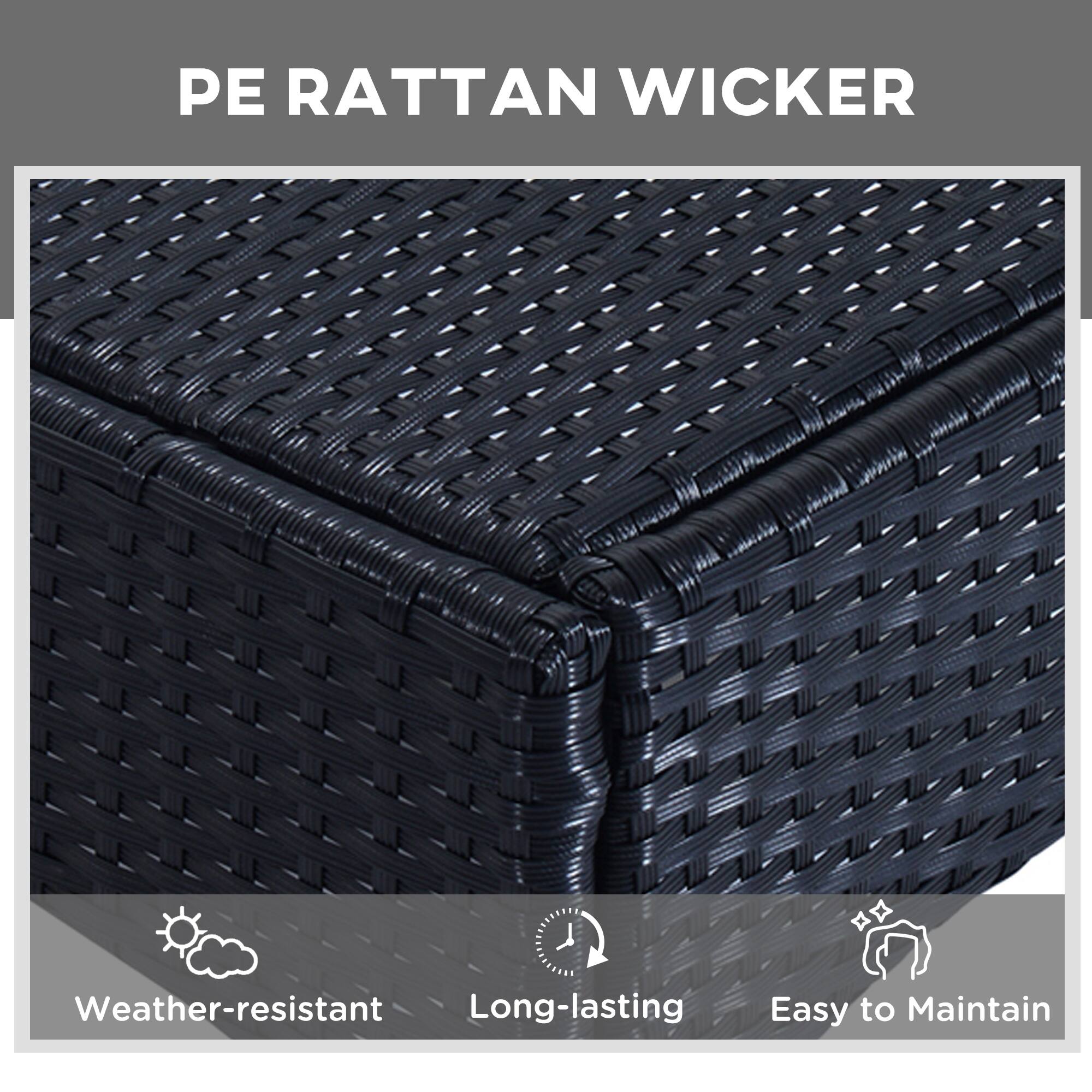 PE RATTAN WICKER
Weather-resistant
Long-lasting
Easy to Maintain