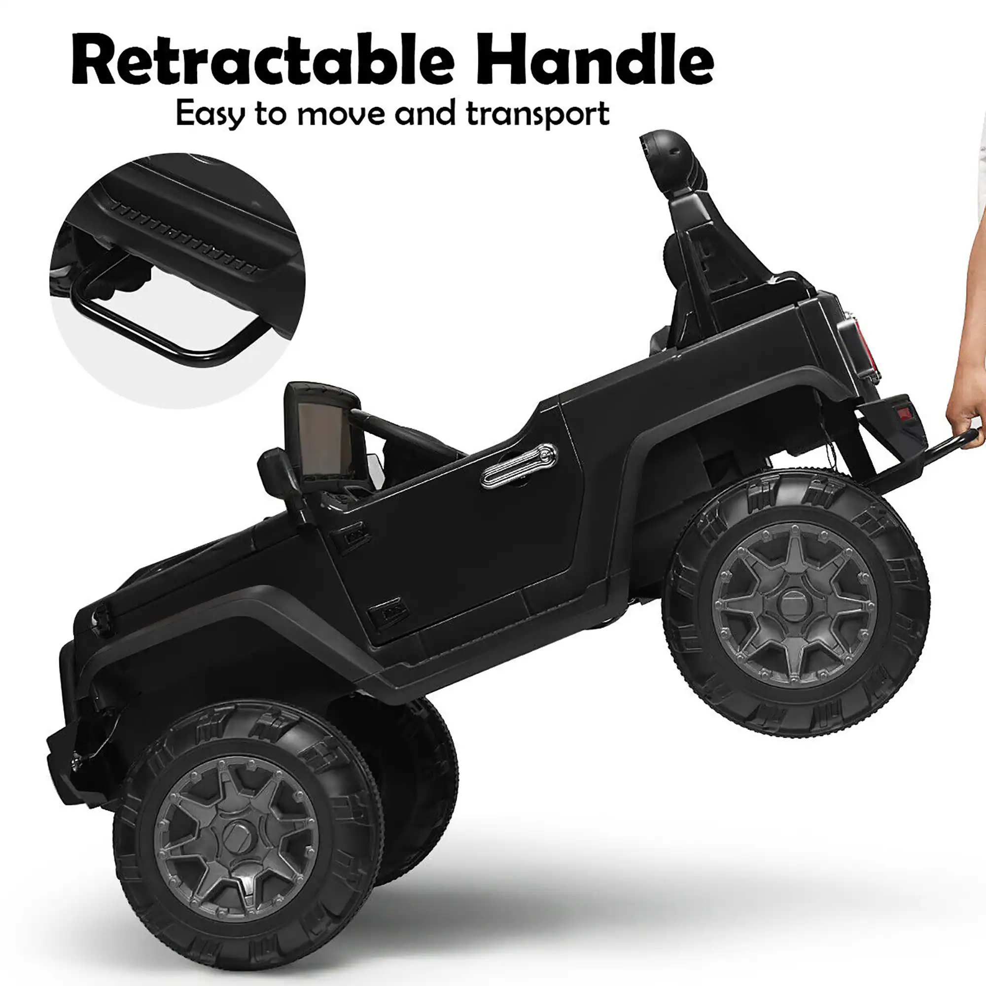 Retractable Handle  
Easy to move and transport
