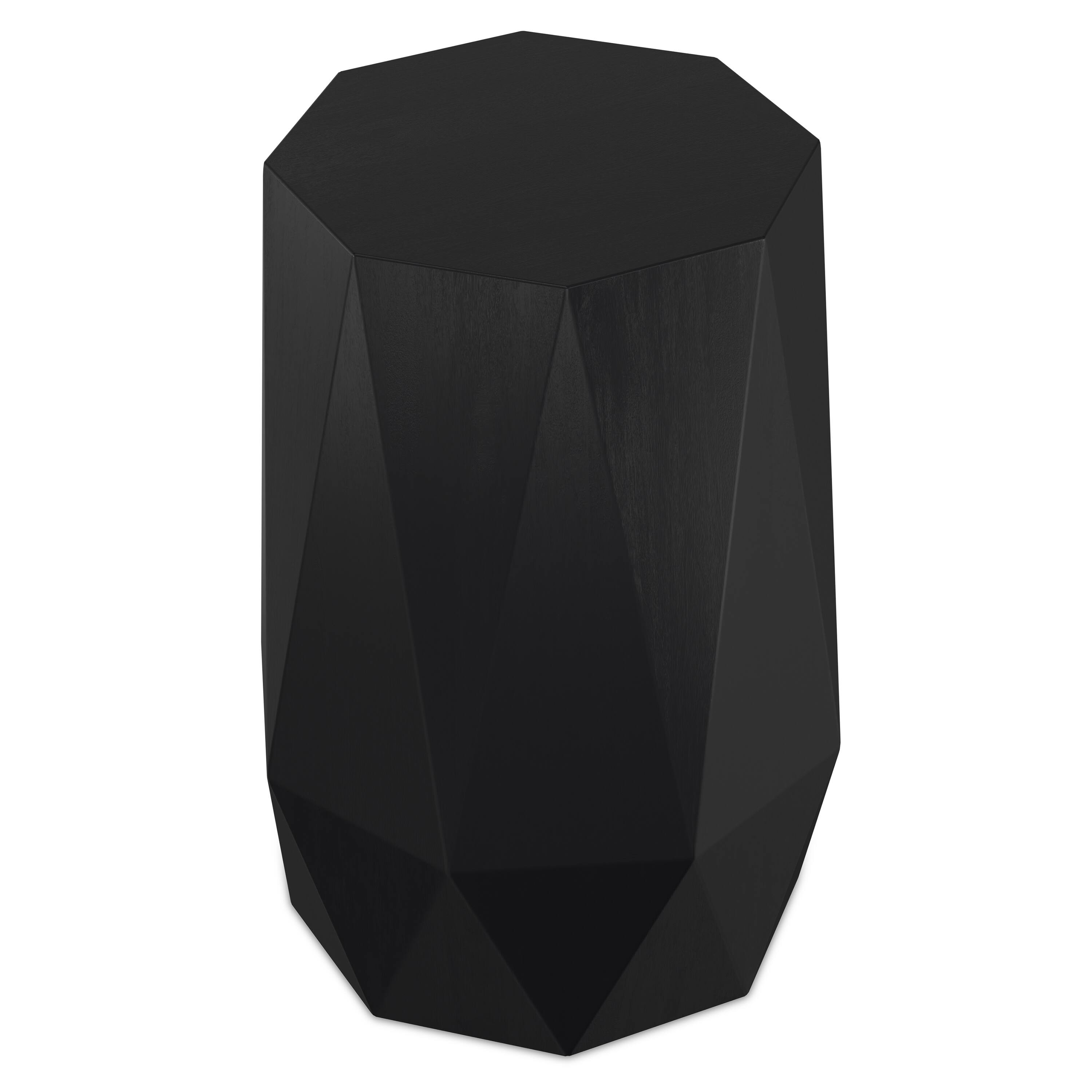 Alt View 2. Simpli Home - Kurt 15 inch Wide Solid Acacia Wood Side Table in Black - Black.