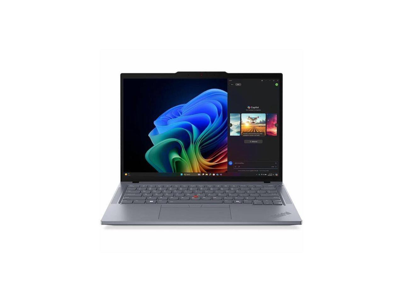 Front. Lenovo - Lenovo ThinkPad T14 Gen 6 21QJ00CRUS 14" Copilot+ PC Notebook - WUXGA - 60 Hz - AMD Ryzen AI 5 PRO 340 - 16 GB - 256 GB - Gray.