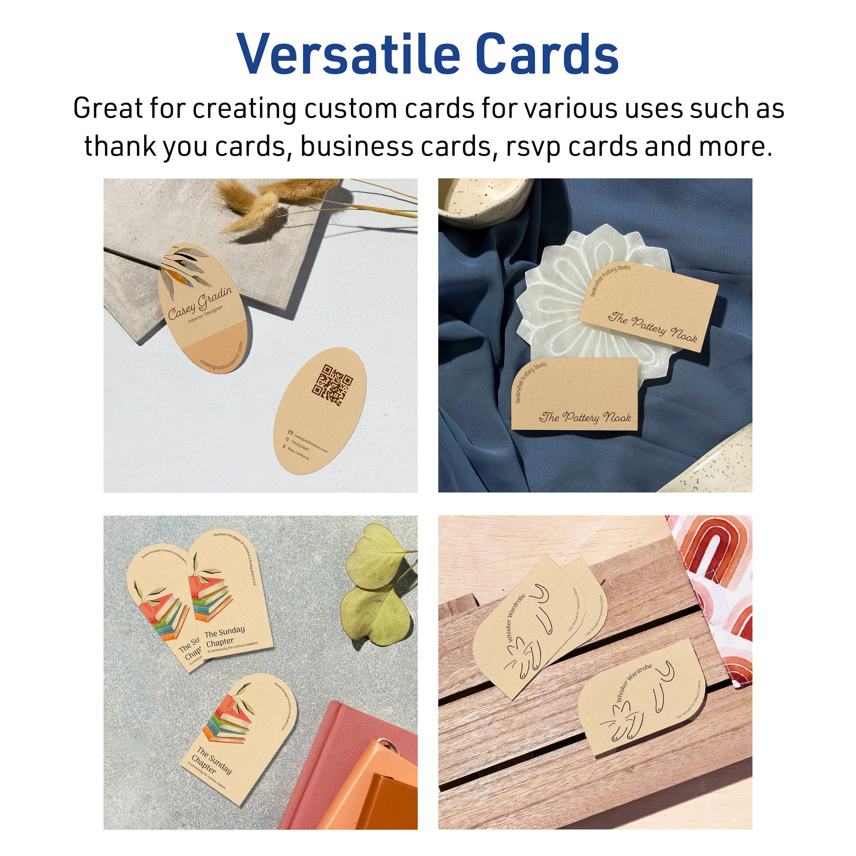 Versatile Cards

Great for creating custom cards for various uses such as thank you cards, business cards, rsvp cards and more.

Casey Gradin

The Pottery Nook

The Sunday Chapter