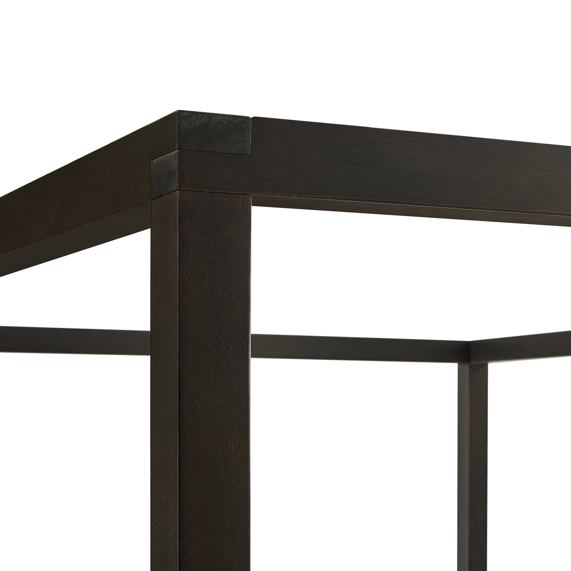 Alt View 6. Modway - Alva King Wood Canopy Platform Bed - Brown.