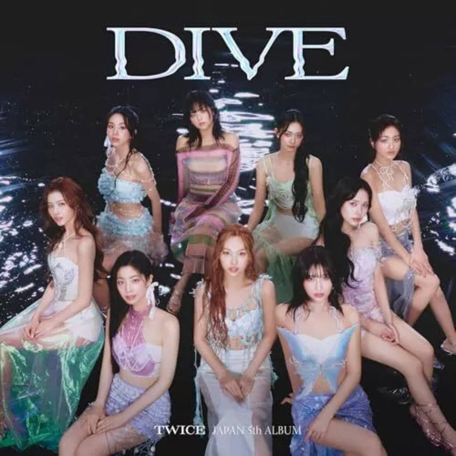 TWICE - Dive - Version B - incl. 20pg Booklet, Tattoo Sticker, 4-Cut Photo, Transparent Trading Card - COMPACT DISCS [CD]