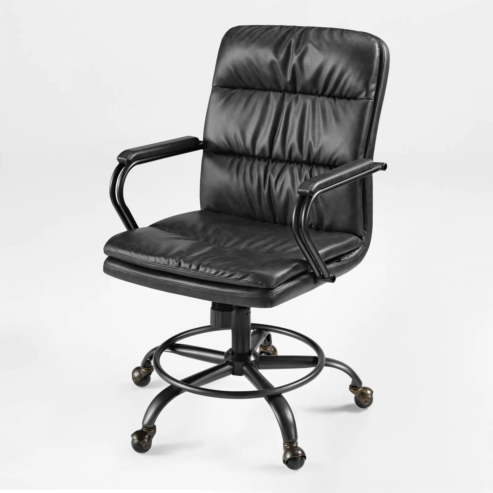Alt View 8. Eureka Ergonomic - PU Leather Ergonomic Office Chair with Lumbar Support & Bakc Support - Grey.