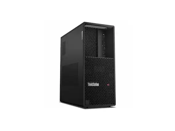 Front. Lenovo - Lenovo ThinkStation P3 Gen 2 - Intel Core Ultra 9 - 32 GB - 1 TB SSD - Windows 11 Pro - Black.