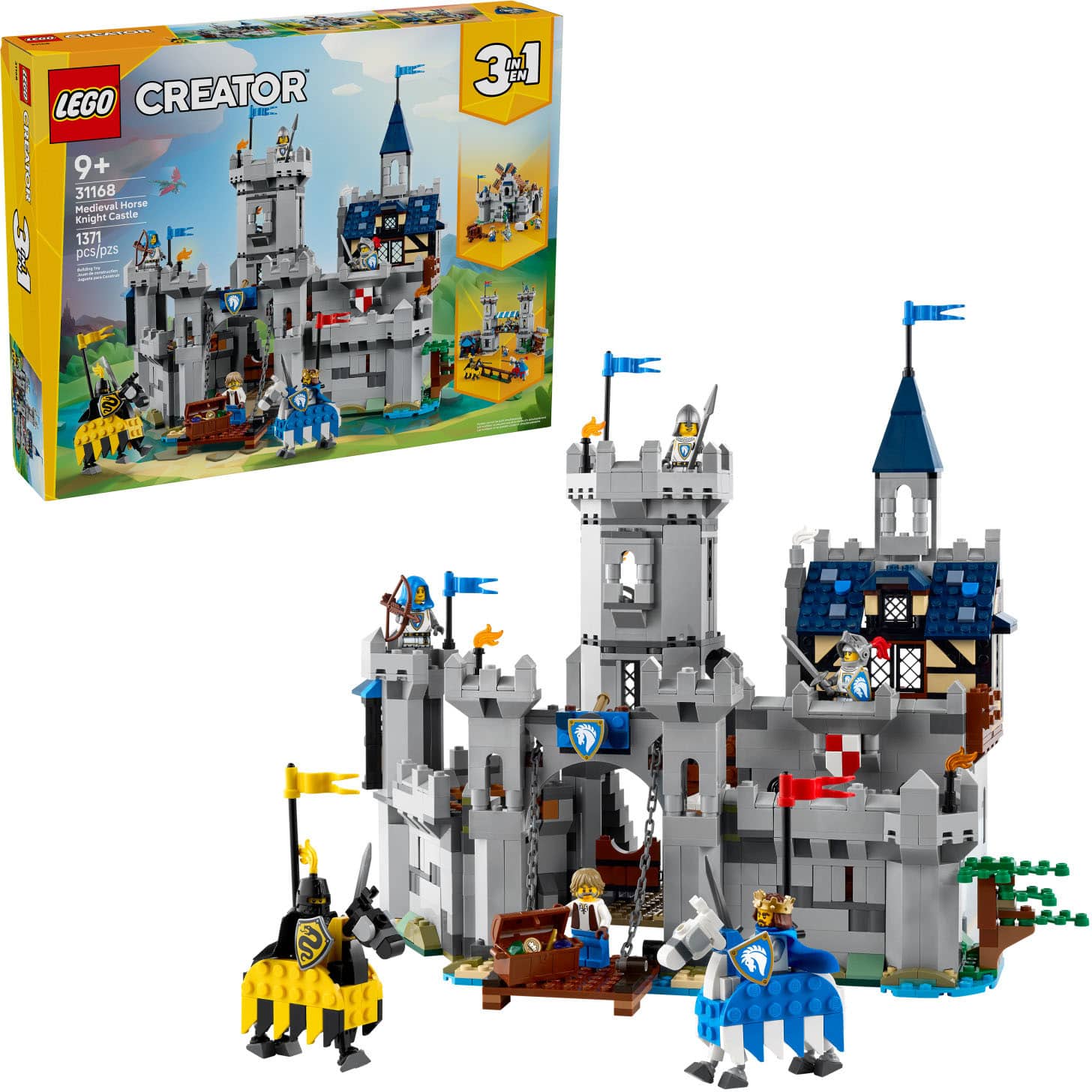 | wO | CREATOR LEGO - CN 9+ 31168 Medieval Horse Knight Castle 1371 pcs/pzs 1 - 311 IN AAARE R