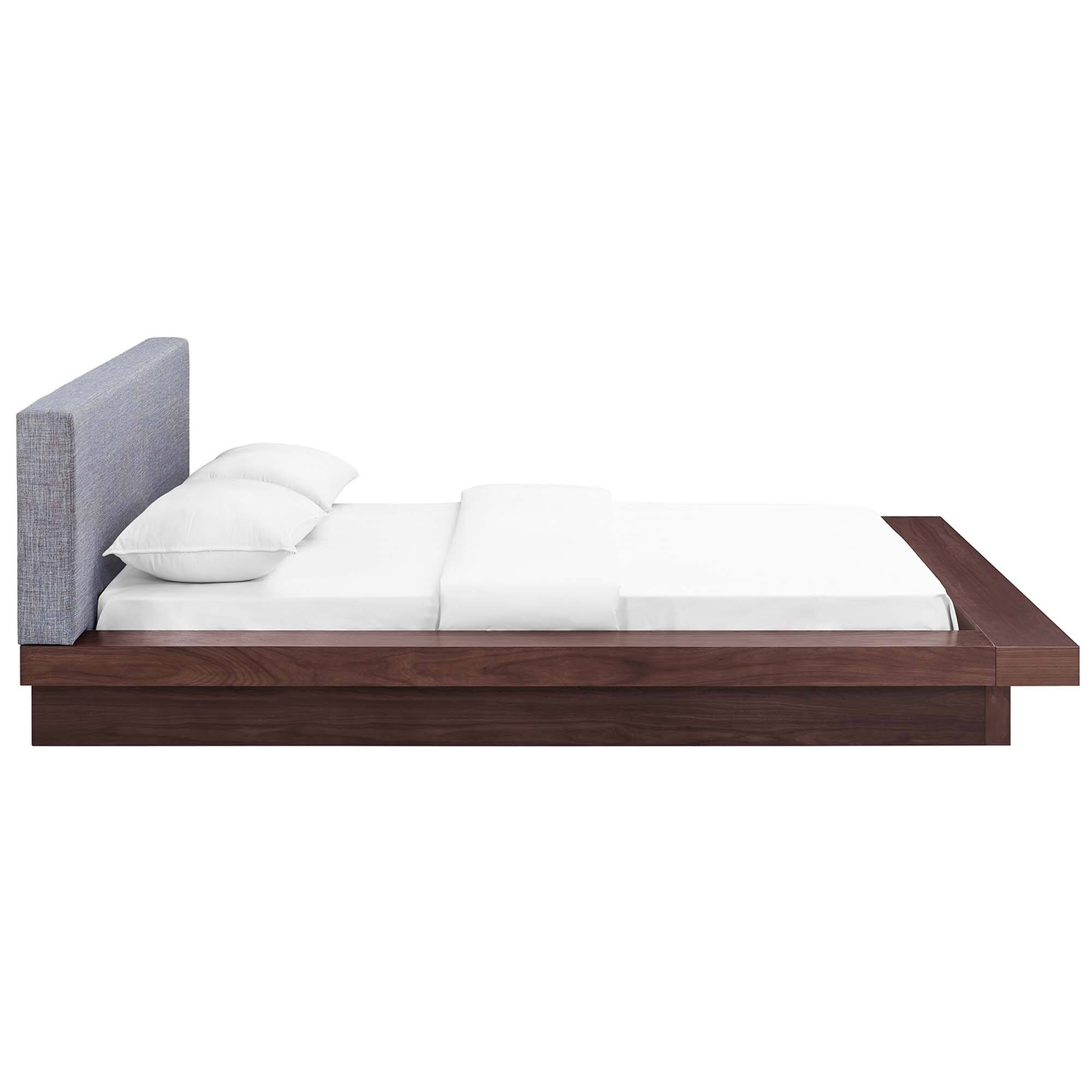 Alt View 1. Modway - Sirocco Rattan and Wood Full Platform Bed - Brown.