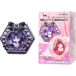 Hamee - RE-MENT Hello Kitty and Friends Sanrio Diorama Mini Collectible Figure My Melody Kuromi Melty Compact (Blind Box) - My Melody Kuromi Melty Compact (1 Pc)