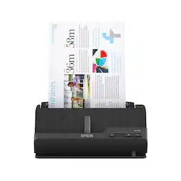 Epson - WorkForce ES-C220 Compact Desktop Document Scanner - Black