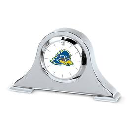 Jardine - Delaware Fightin' Blue Hens Logo Napoleon Desk Clock - Silver