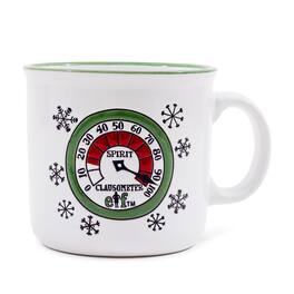 Silver Buffalo - Elf "Spirit Clausometer" Ceramic Camper Mug | Holds 20 Ounces - Multi-Colored