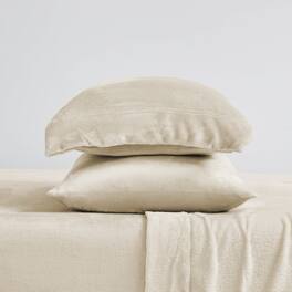 Sweet Home Collection - Ultra Soft Microplush Solid Fleece Sheet Set, Full - Beige