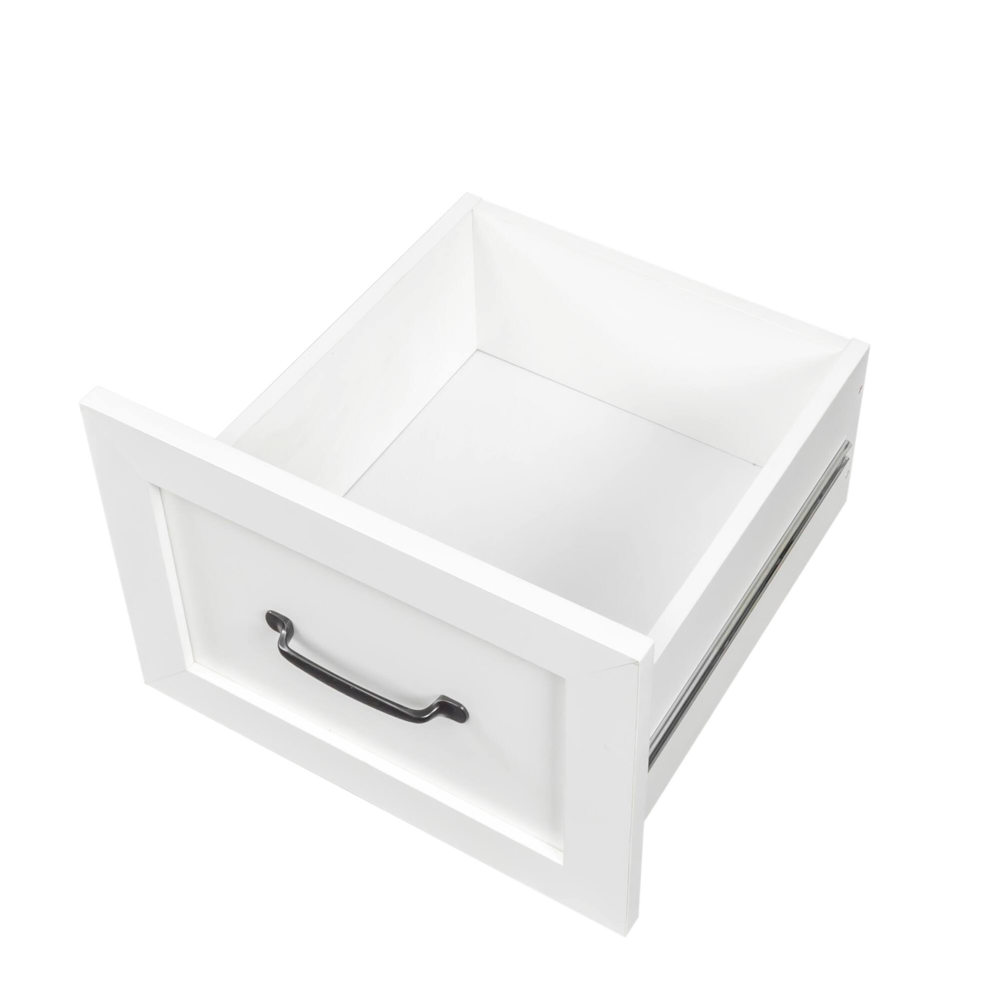 Alt View 6. Tiramisubest - Home Office Computer Desk with Hutch, Antiqued White finish - White.