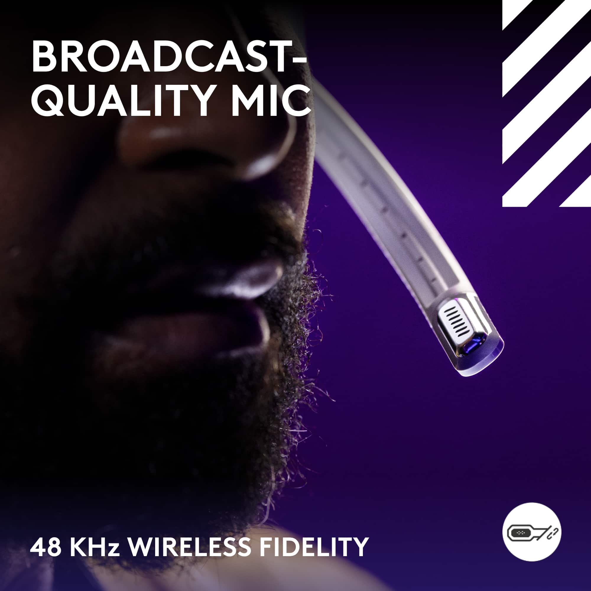 BROADCAST-QUALITY MIC 48 KHz WIRELESS FIDELITY