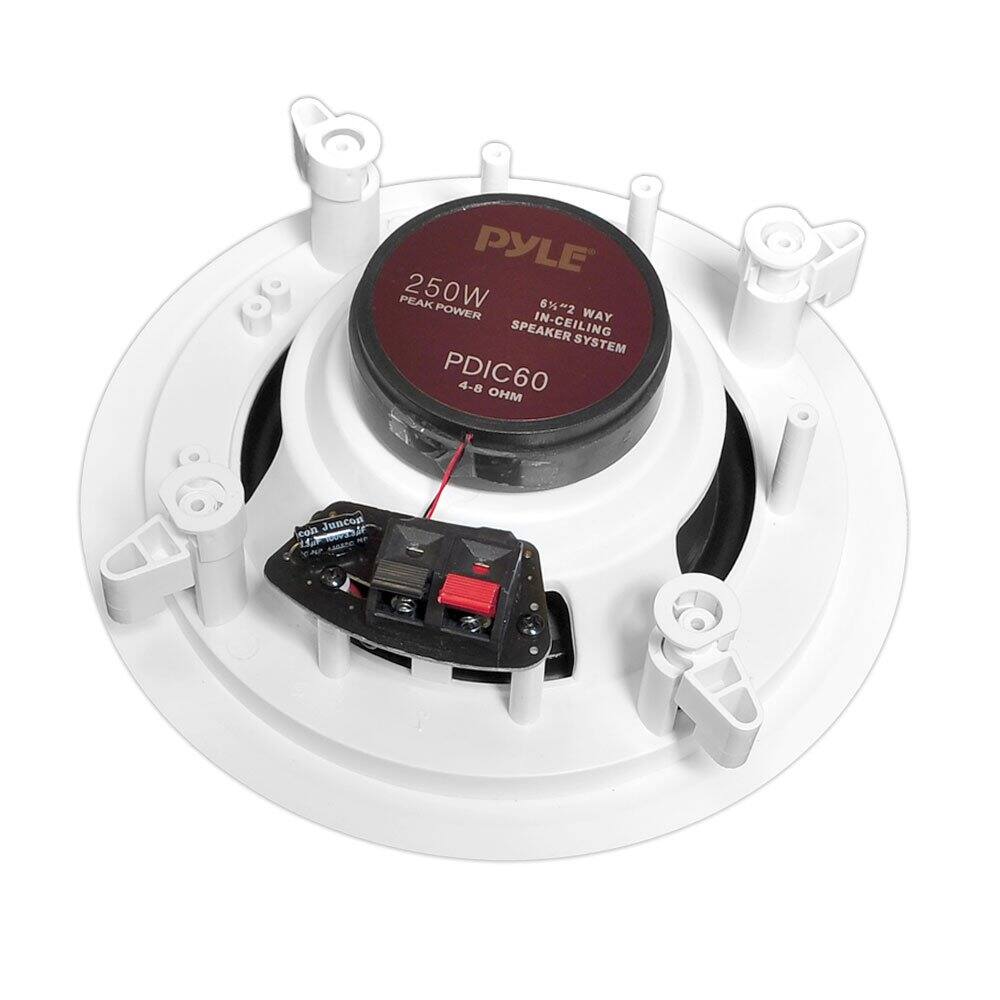 PYLE PEAK 250W 6.5" 2 WAY IN-CEILING SPEAKER SYSTEM PDIC60 4-8 OHM