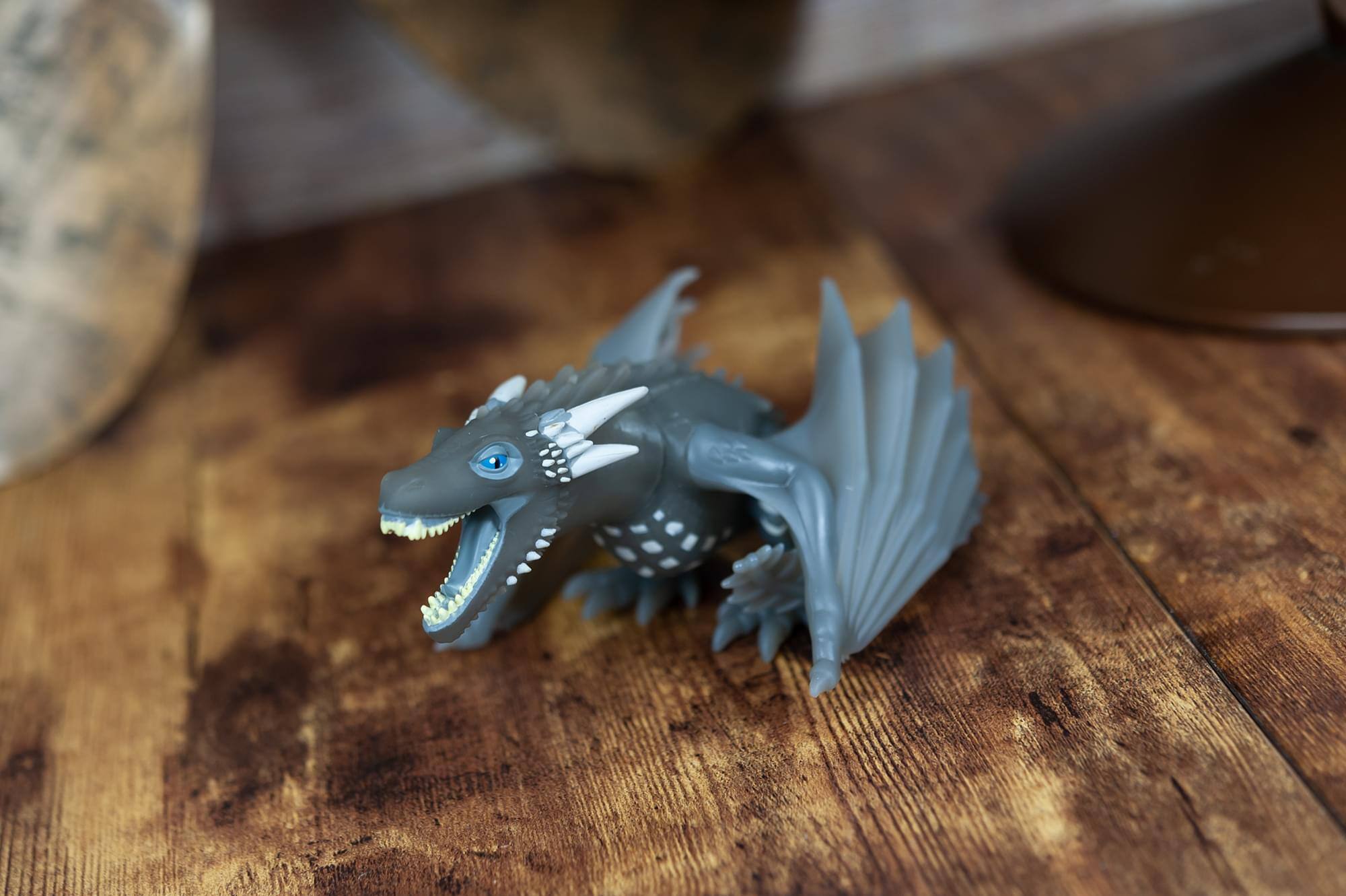 Alt View 3. Geek Fuel - TITANS Game of Thrones Wight Viserion Collectible Figure | Measures 4.5 Inches - Gray.